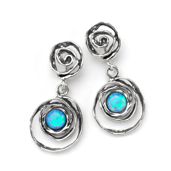 Silver Irregular Loop Earrings - The Nancy Smillie Shop - Art, Jewellery & Designer Gifts Glasgow