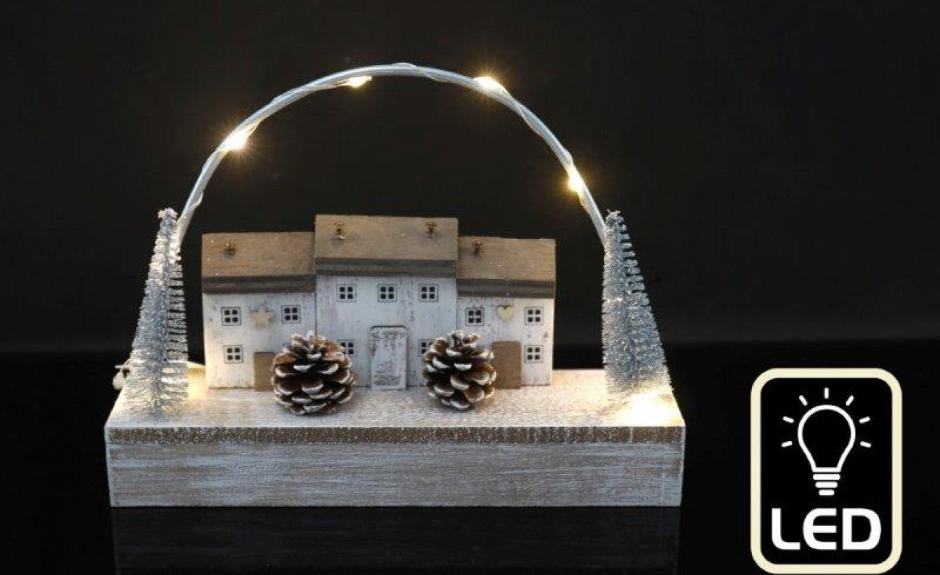 Silver LED House Decoration - The Nancy Smillie Shop - Art, Jewellery & Designer Gifts Glasgow