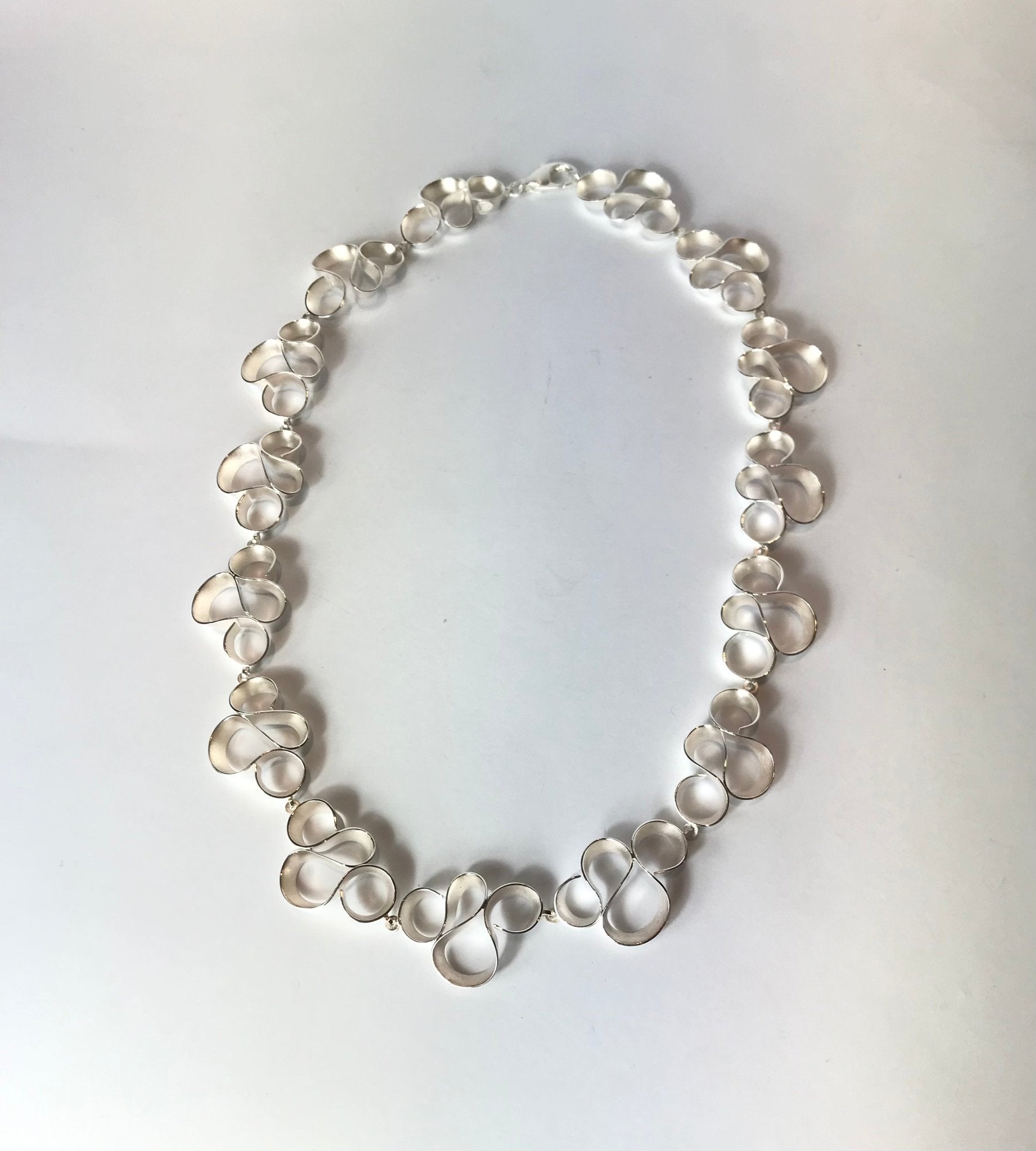 Silver Matte Necklace - The Nancy Smillie Shop - Art, Jewellery & Designer Gifts Glasgow
