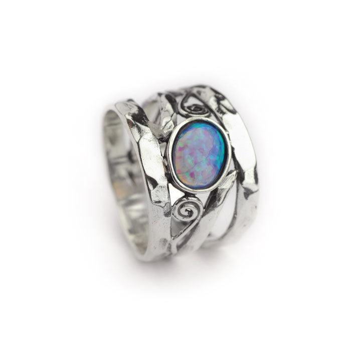 Silver Opal Ring - The Nancy Smillie Shop - Art, Jewellery & Designer Gifts Glasgow