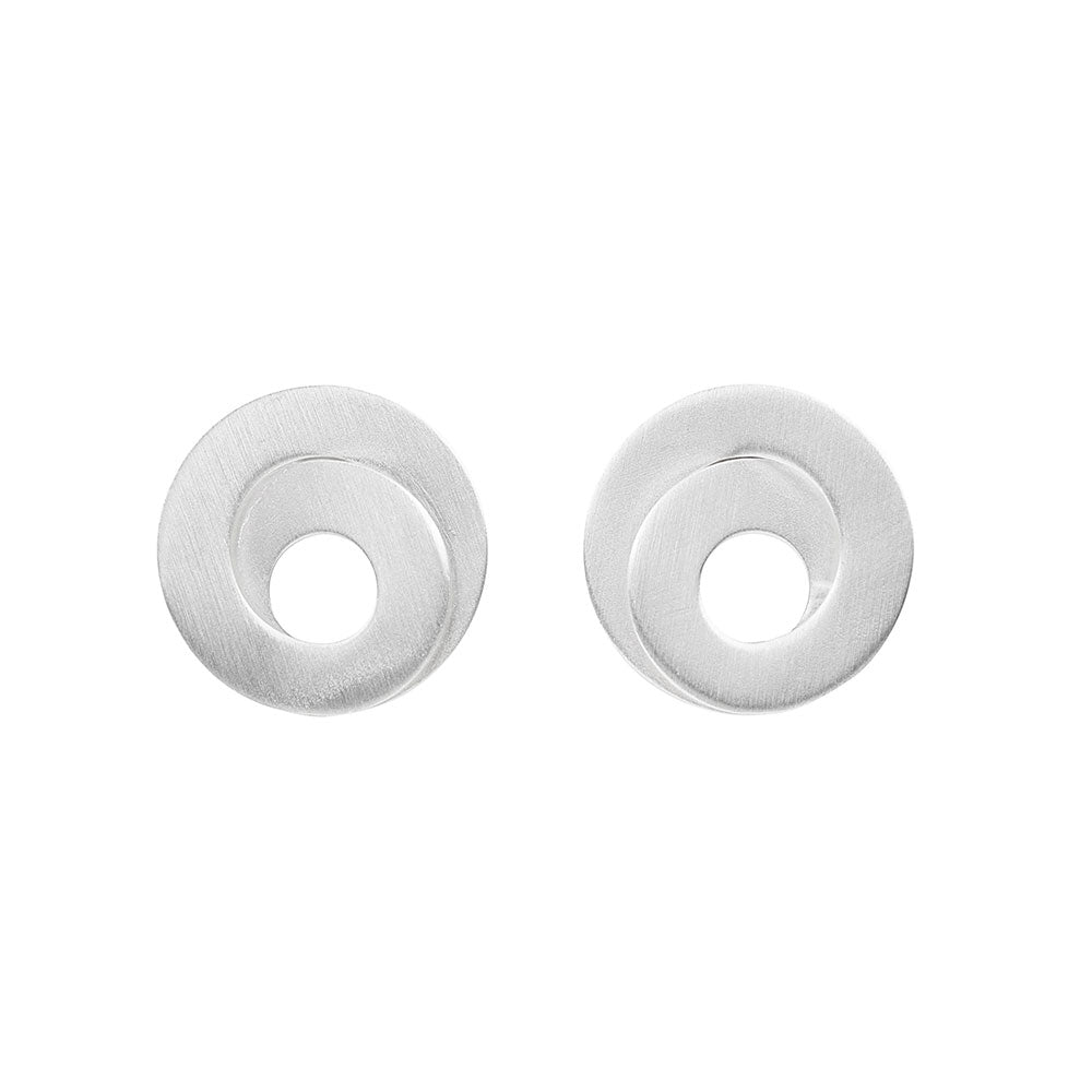 Silver Overlap Earrings - The Nancy Smillie Shop - Art, Jewellery & Designer Gifts Glasgow