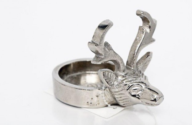 Silver Reindeer Tea Light Holder | The Nancy Smillie Shop - Art, Jewellery & Designer Gifts Glasgow Scotland