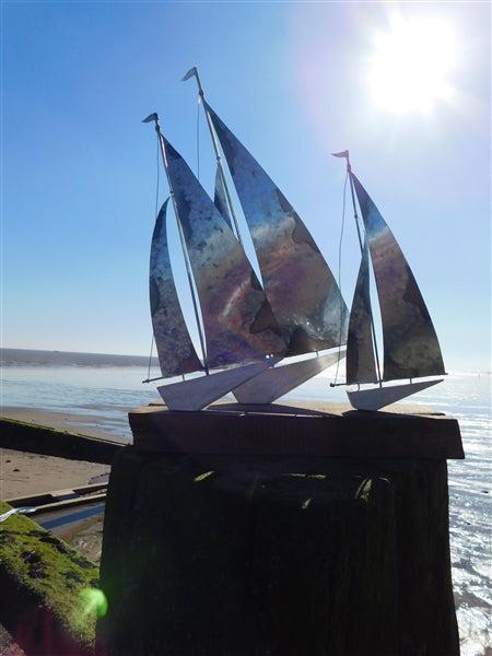Silver Sailboat Floatilla - The Nancy Smillie Shop - Art, Jewellery & Designer Gifts Glasgow