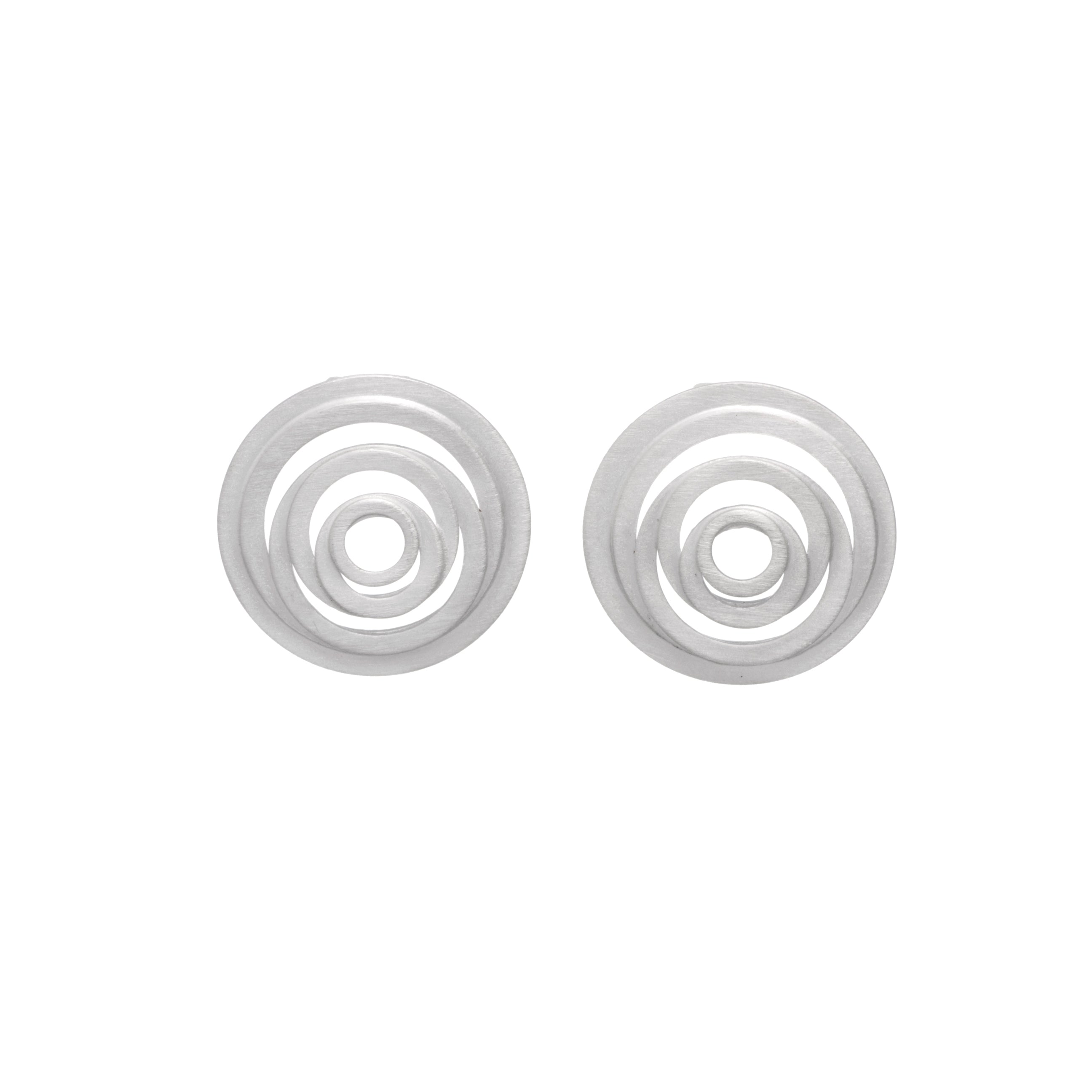 Silver Spiral Clip-On Earrings - The Nancy Smillie Shop - Art, Jewellery & Designer Gifts Glasgow