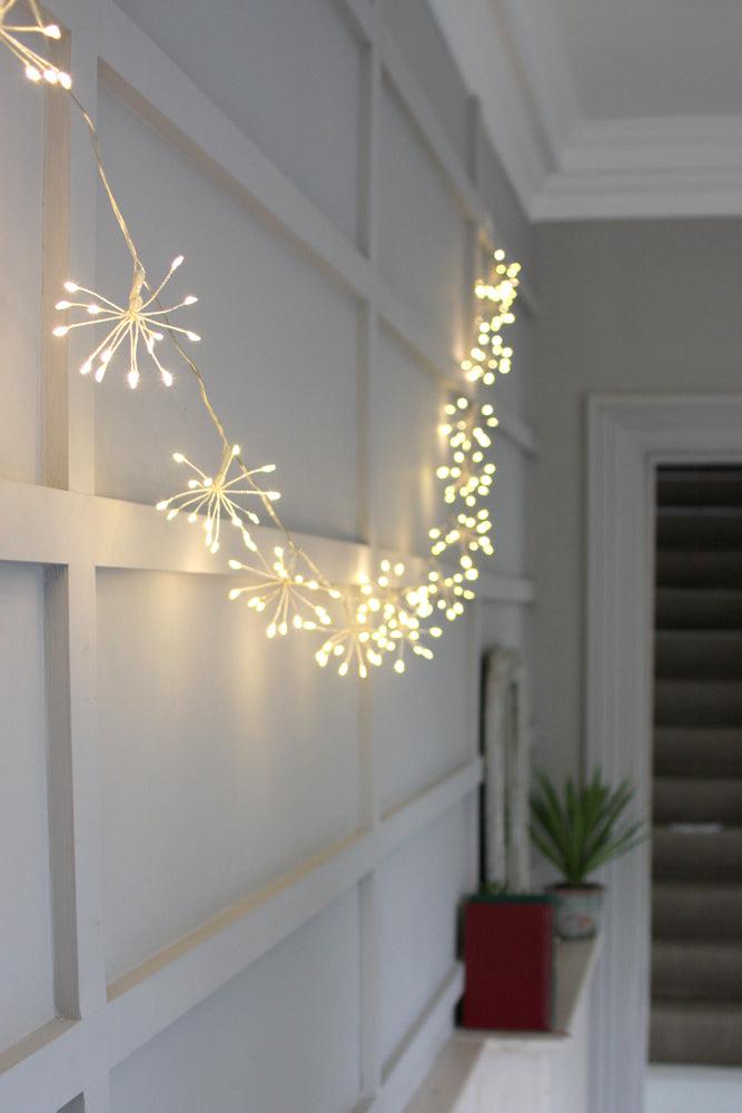 Silver Starburst Chain Lights - The Nancy Smillie Shop - Art, Jewellery & Designer Gifts Glasgow