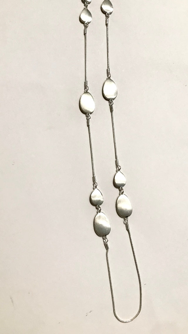 Silver Tone Pebble Necklace - The Nancy Smillie Shop - Art, Jewellery & Designer Gifts Glasgow