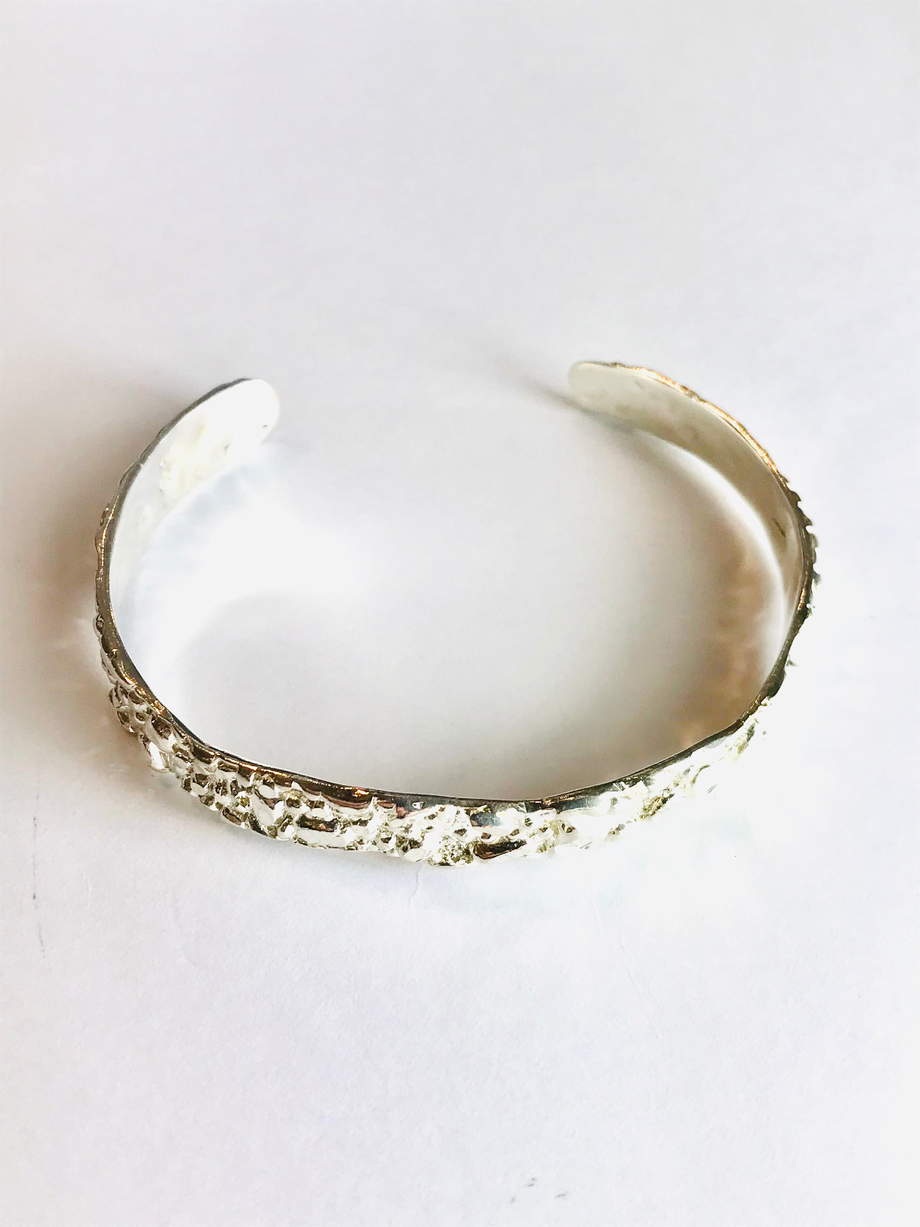 Silver Volcanic Cuff - The Nancy Smillie Shop - Art, Jewellery & Designer Gifts Glasgow