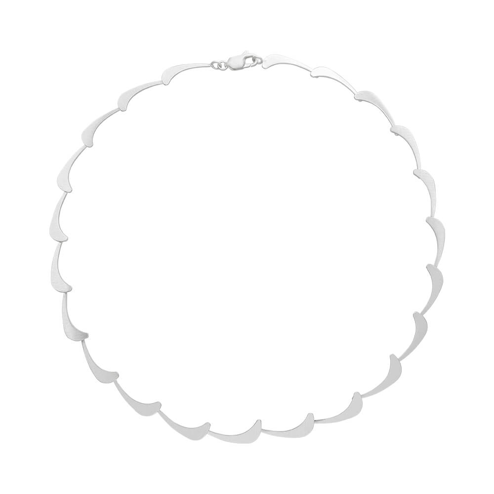 Silver Wave Necklace - The Nancy Smillie Shop - Art, Jewellery & Designer Gifts Glasgow