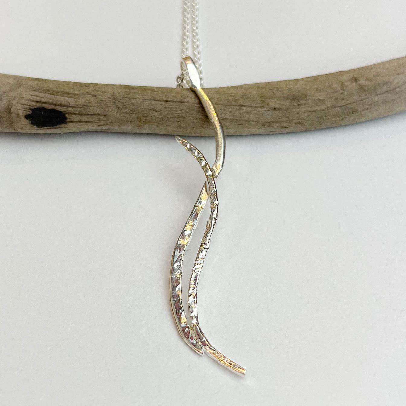Silver Wave Pendant - The Nancy Smillie Shop - Art, Jewellery & Designer Gifts Glasgow