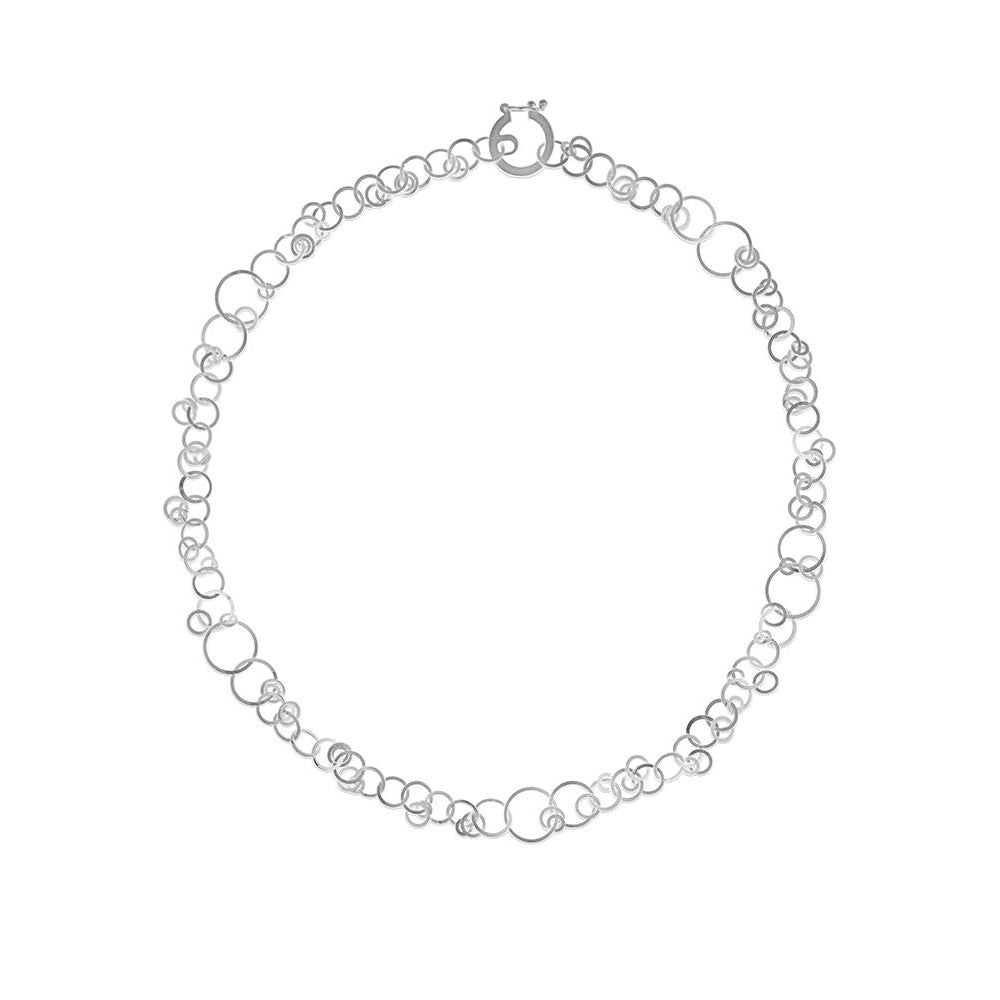 Silver Woven Circles Necklace - The Nancy Smillie Shop - Art, Jewellery & Designer Gifts Glasgow