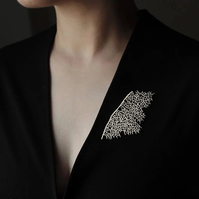 Skeleton Brooch Gold - The Nancy Smillie Shop - Art, Jewellery & Designer Gifts Glasgow