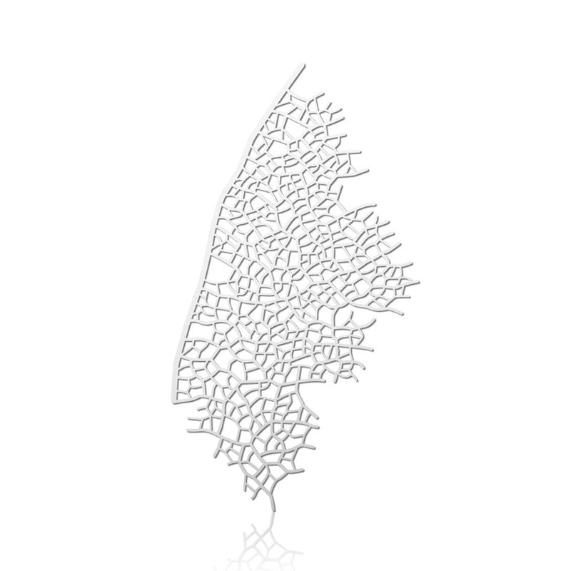 Skeleton Leaf Brooch Silver - The Nancy Smillie Shop - Art, Jewellery & Designer Gifts Glasgow