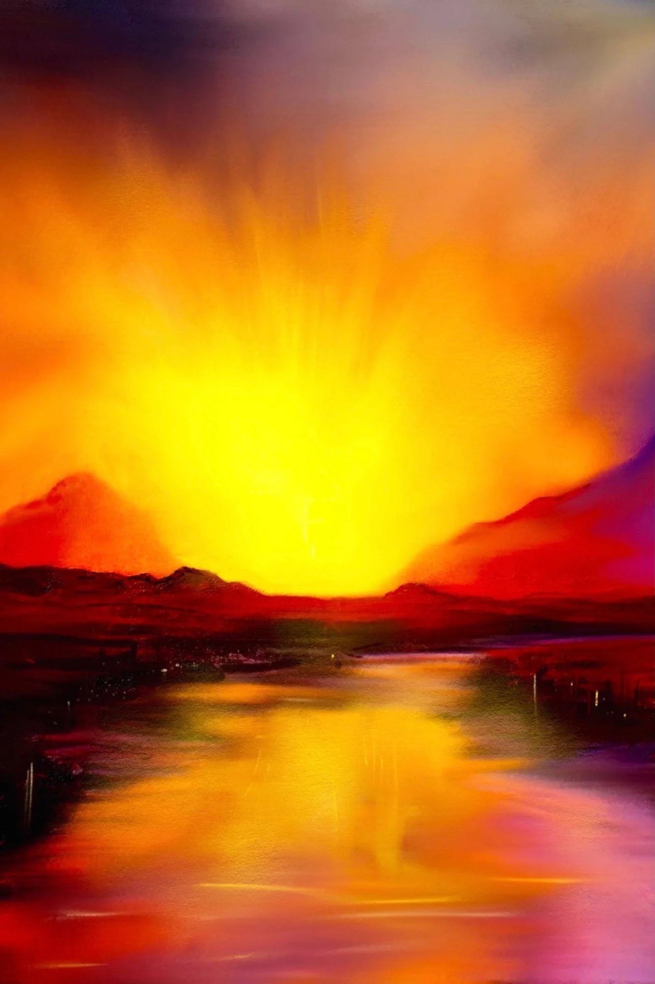 Skye Sunset  | Statement Interior Wall Art from Scotland