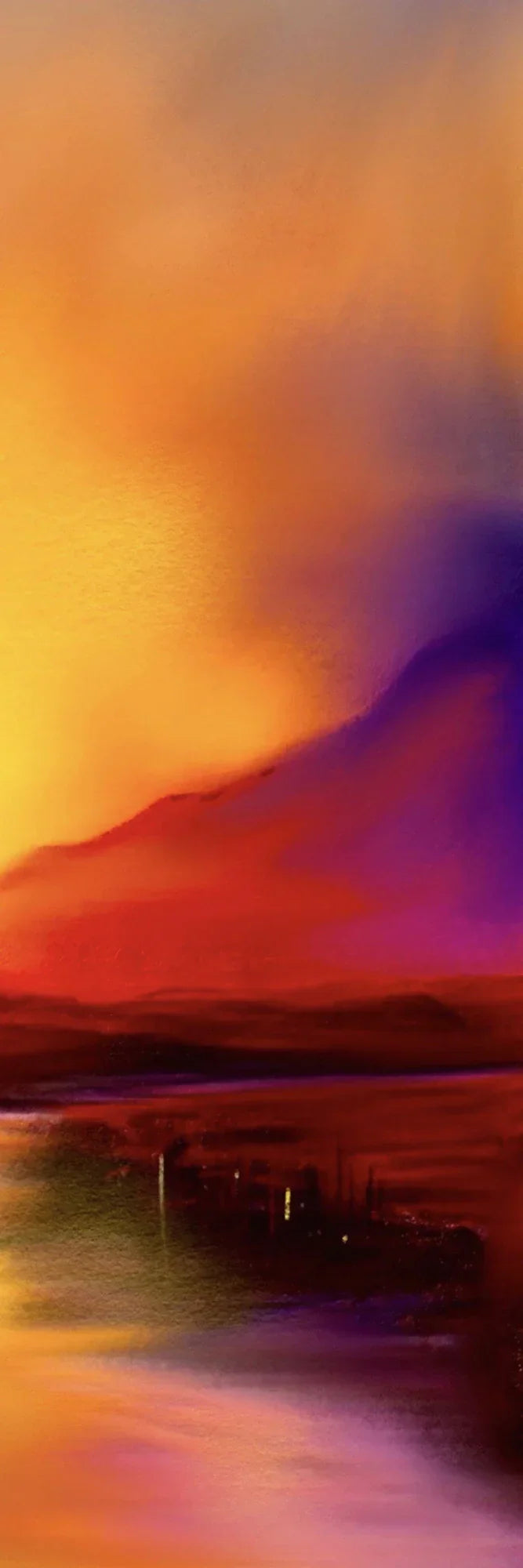 Skye Sunset Triptych  | Statement Interior Wall Art from Scotland