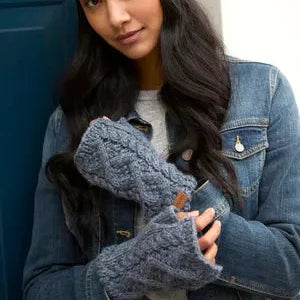 Slate Blue Enniskerry Handwarmer - Hats - Scotland