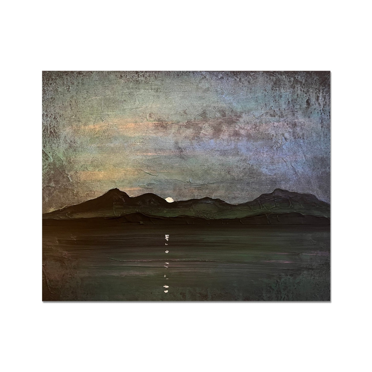Sleeping Warrior Moonlight Arran Artist Proof Collector Print - All Art Prints - Scotland