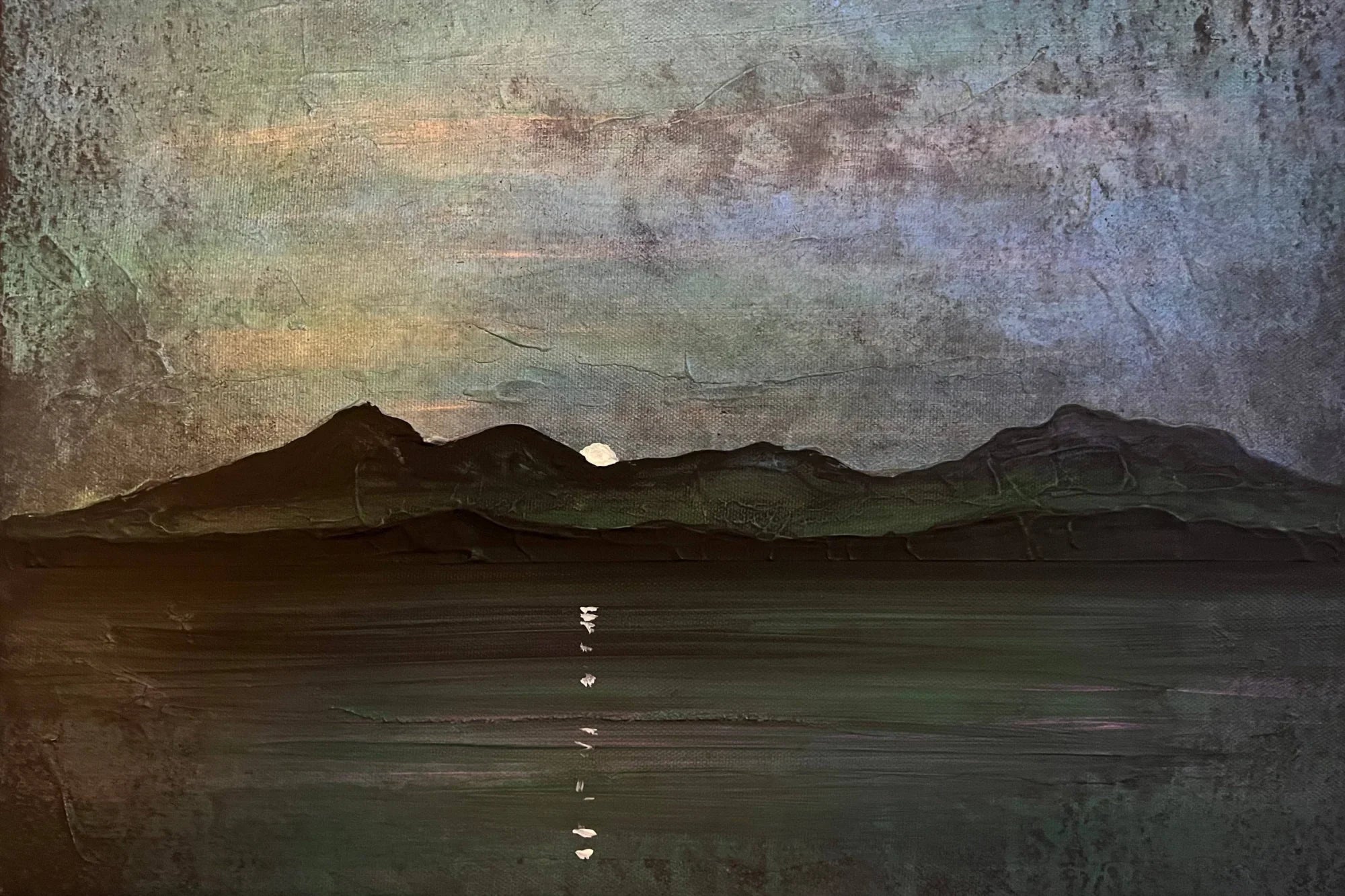 The Sleeping Warrior Moonlight Arran  | Statement Interior Wall Art from Scotland
