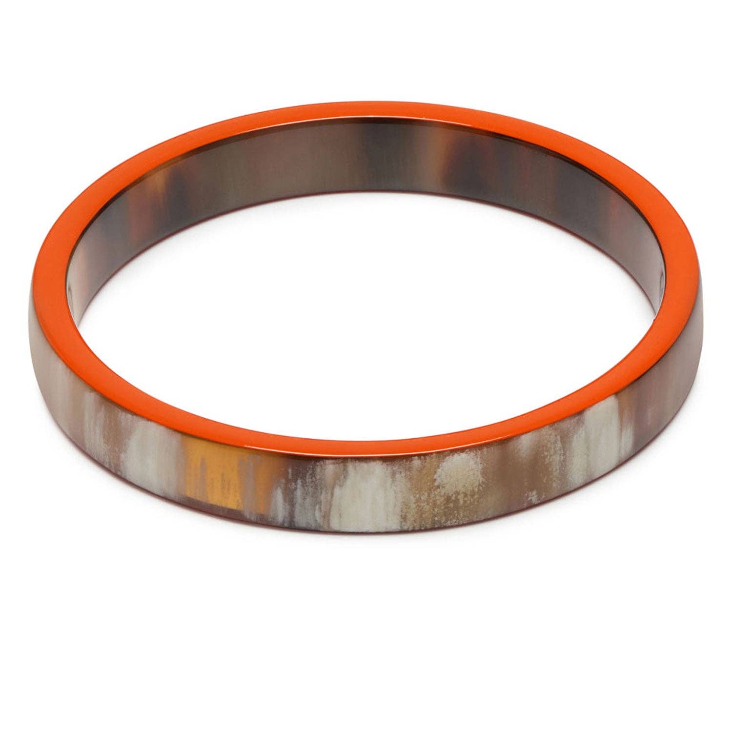 Slim orange and brown Natural Bangle - Jewellery - Scotland