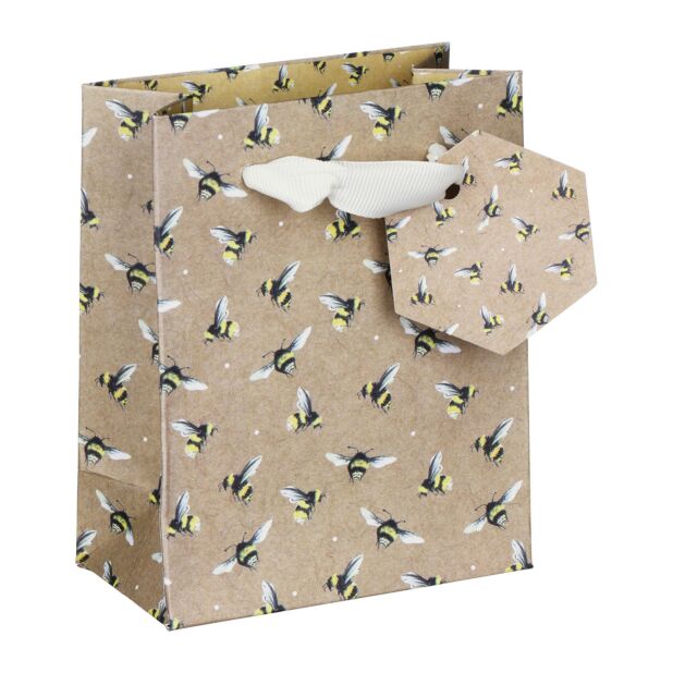 Small Bees Gift Bag - The Nancy Smillie Shop - Art, Jewellery & Designer Gifts Glasgow