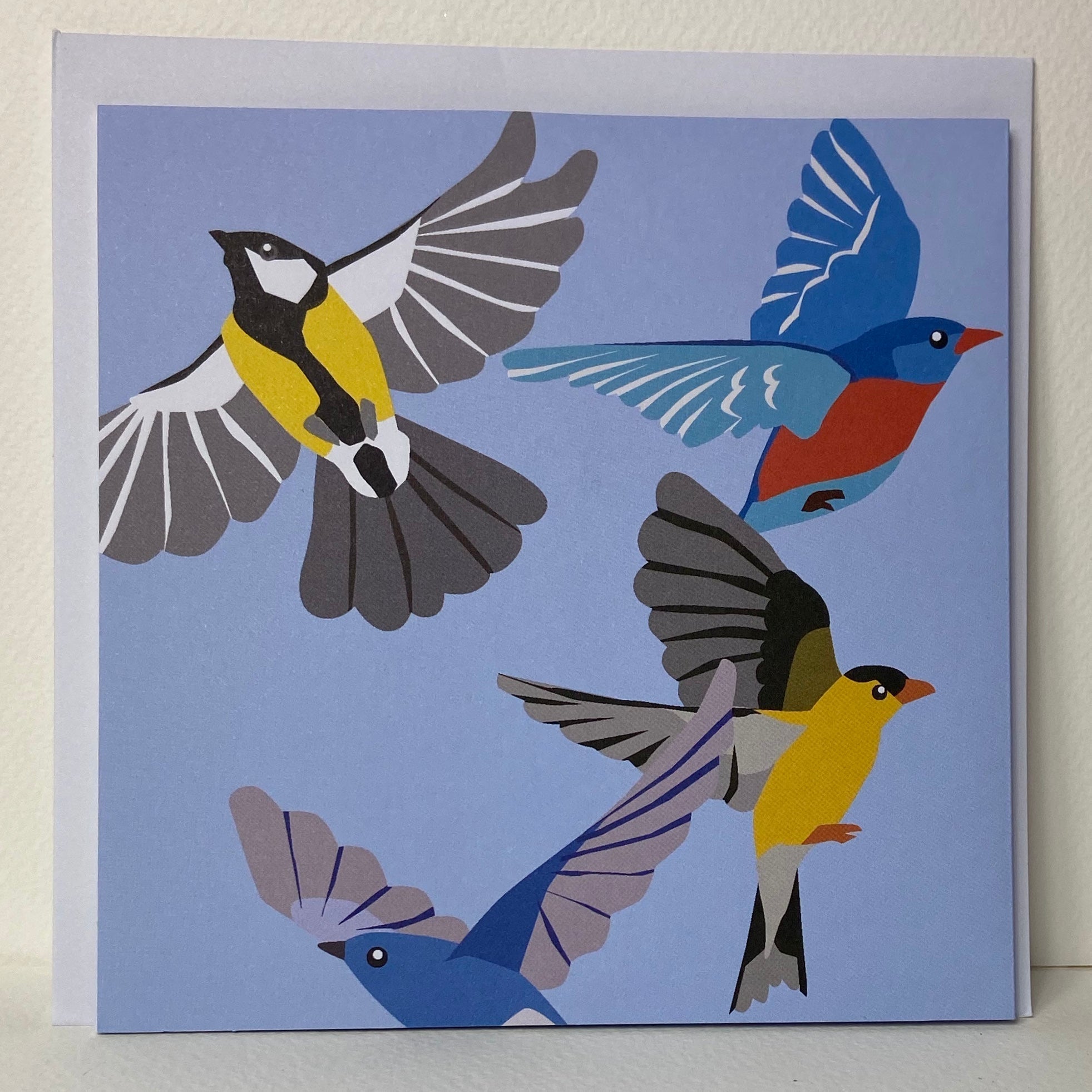 Small Birds -pop up card - The Nancy Smillie Shop - Art, Jewellery & Designer Gifts Glasgow