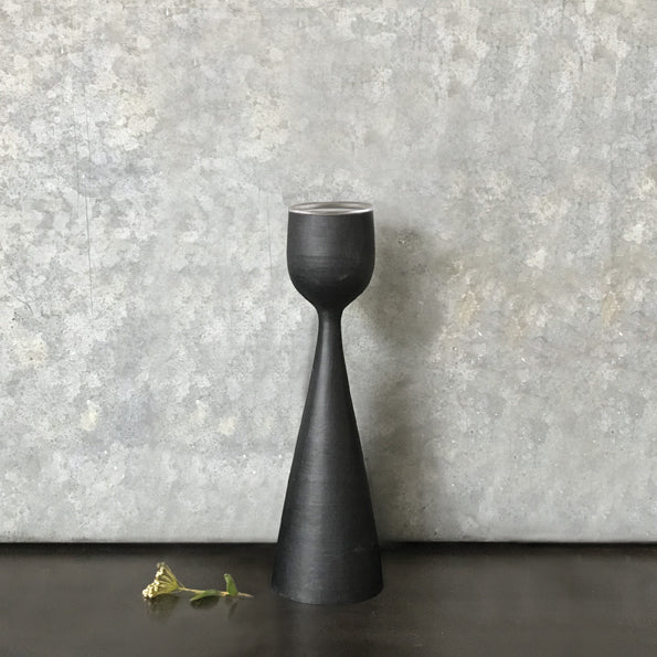 Small Black Tealight Holder - The Nancy Smillie Shop - Art, Jewellery & Designer Gifts Glasgow