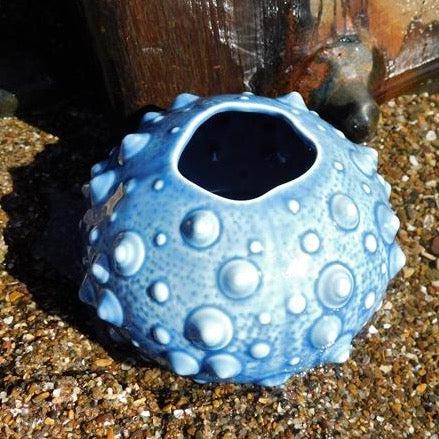 Small Blue Urchin Votive - The Nancy Smillie Shop - Art, Jewellery & Designer Gifts Glasgow