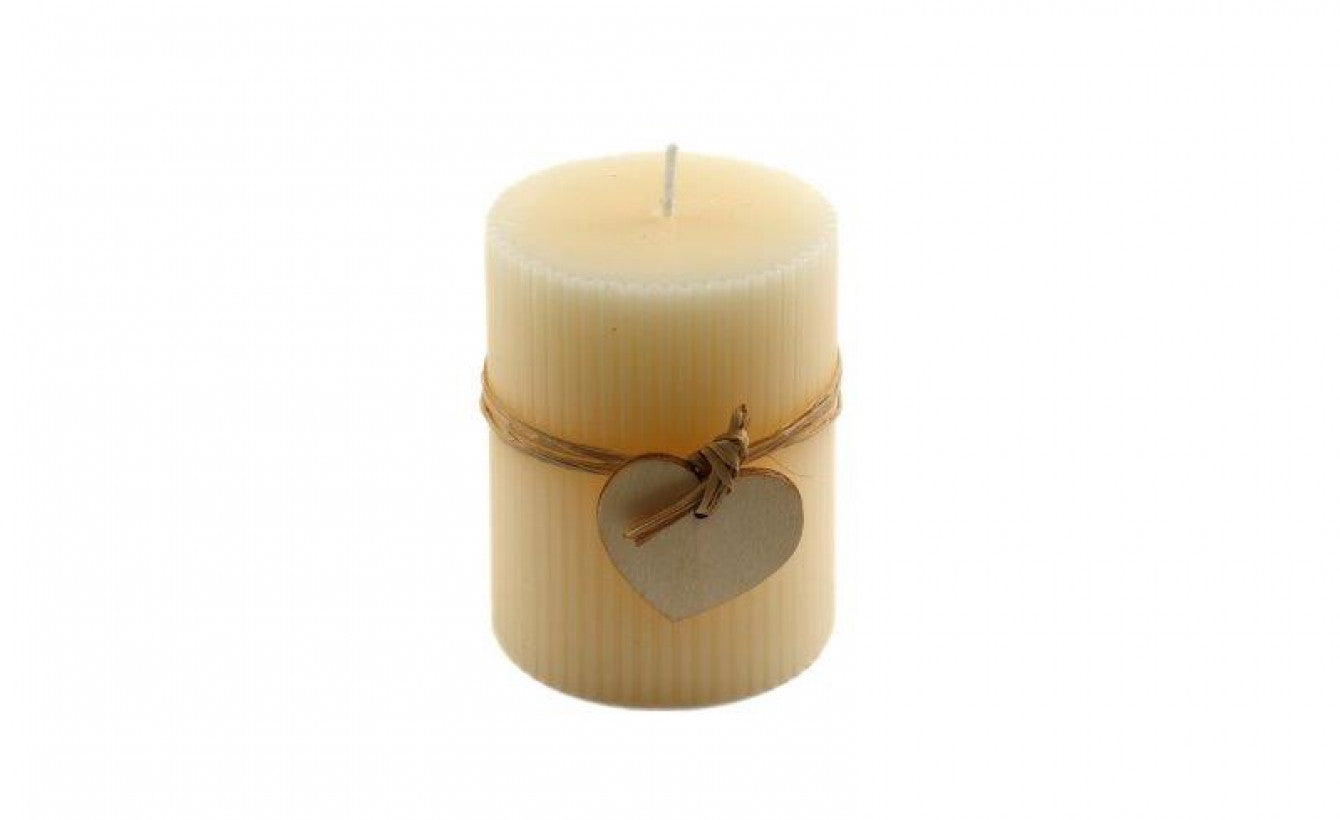 Small Cream Heart Candle - The Nancy Smillie Shop - Art, Jewellery & Designer Gifts Glasgow