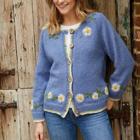 Small Daisy Chain Cardigan - The Nancy Smillie Shop - Art, Jewellery & Designer Gifts Glasgow