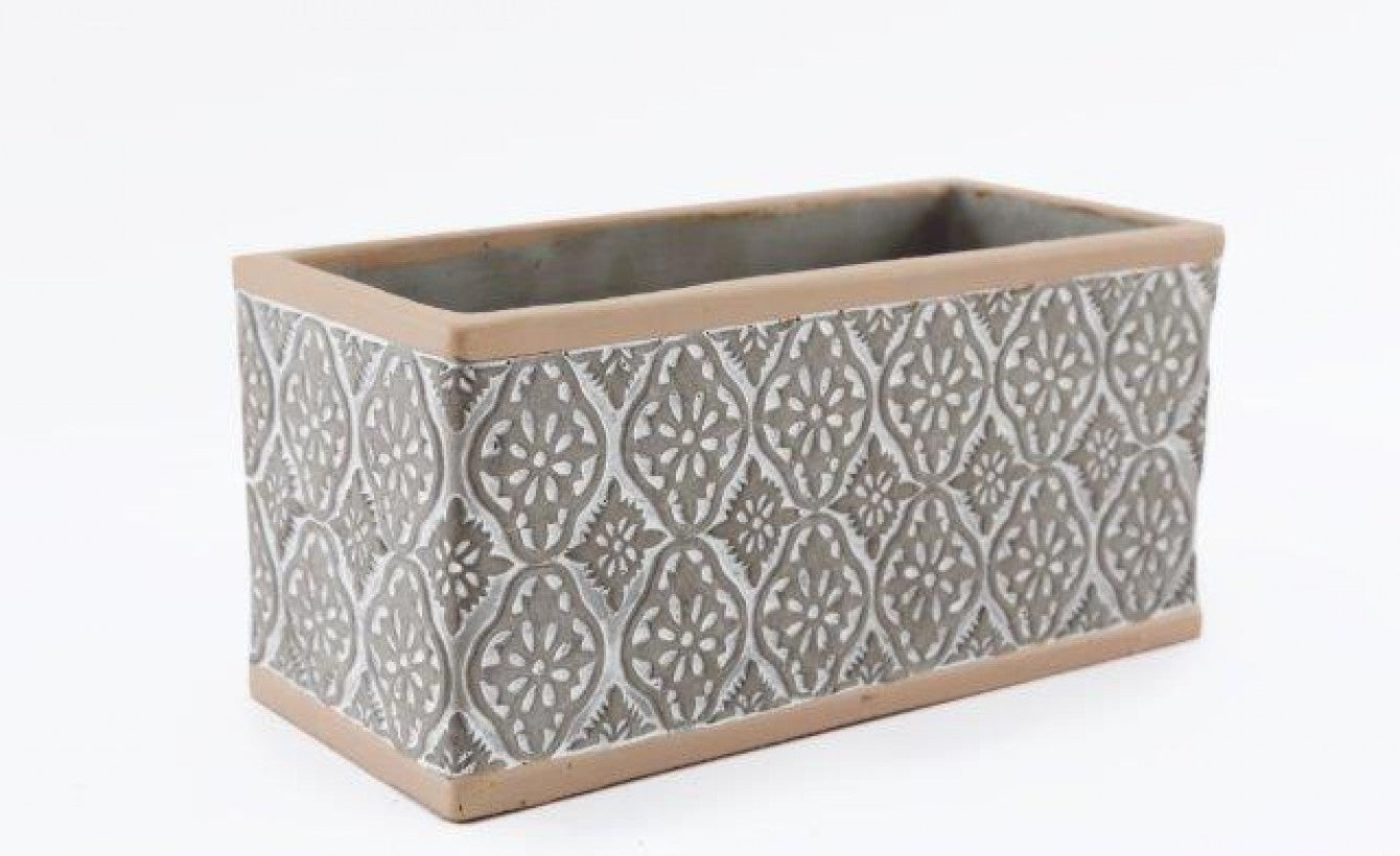 Small Embossed Planter - The Nancy Smillie Shop - Art, Jewellery & Designer Gifts Glasgow