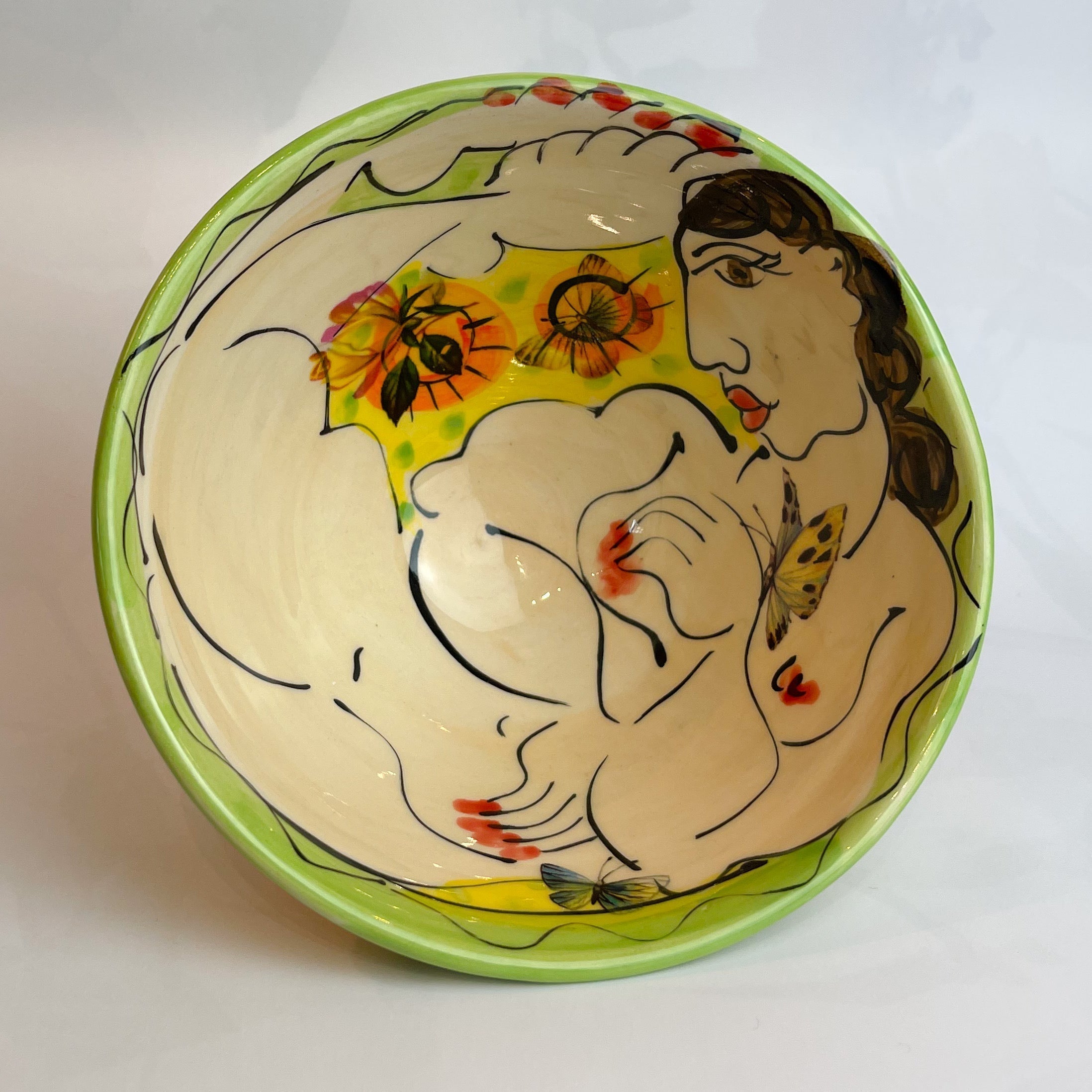 Small Green Bowl - The Nancy Smillie Shop - Art, Jewellery & Designer Gifts Glasgow