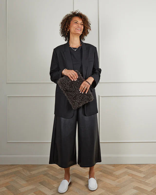 Small Pouch Bag with wrist strap in Cocoa | The Nancy Smillie Shop - Art, Jewellery & Designer Gifts Glasgow Scotland