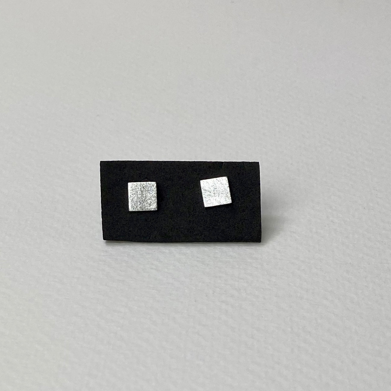 Small Silver Square Earrings - The Nancy Smillie Shop - Art, Jewellery & Designer Gifts Glasgow