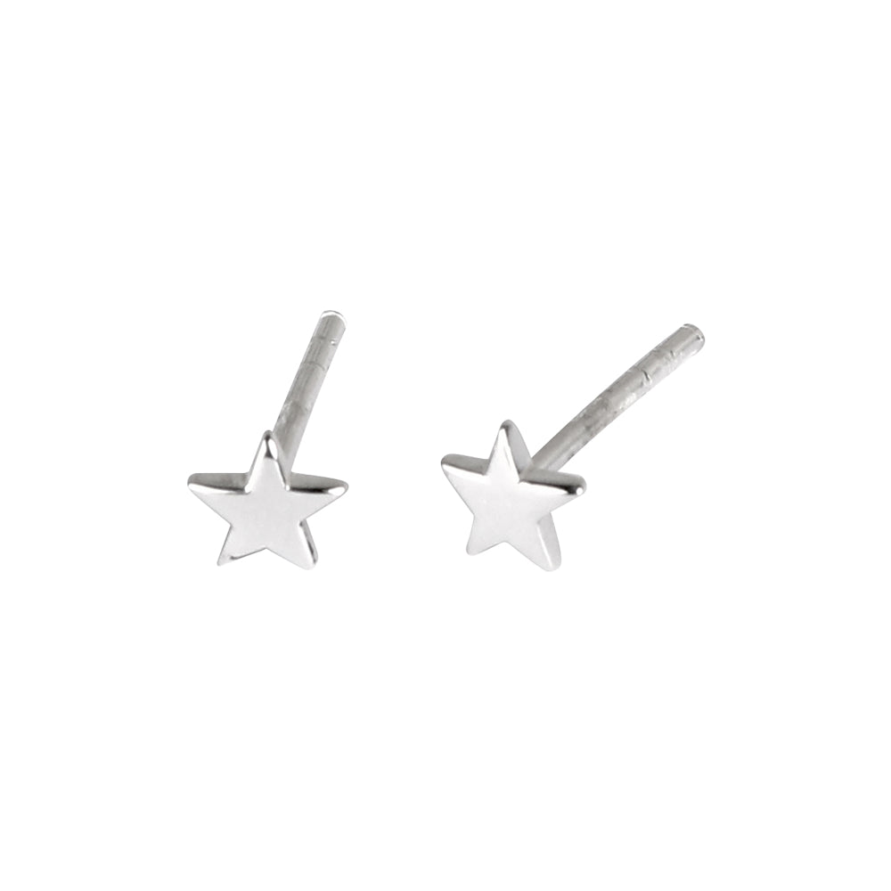 Small Silver Star Studs - The Nancy Smillie Shop - Art, Jewellery & Designer Gifts Glasgow