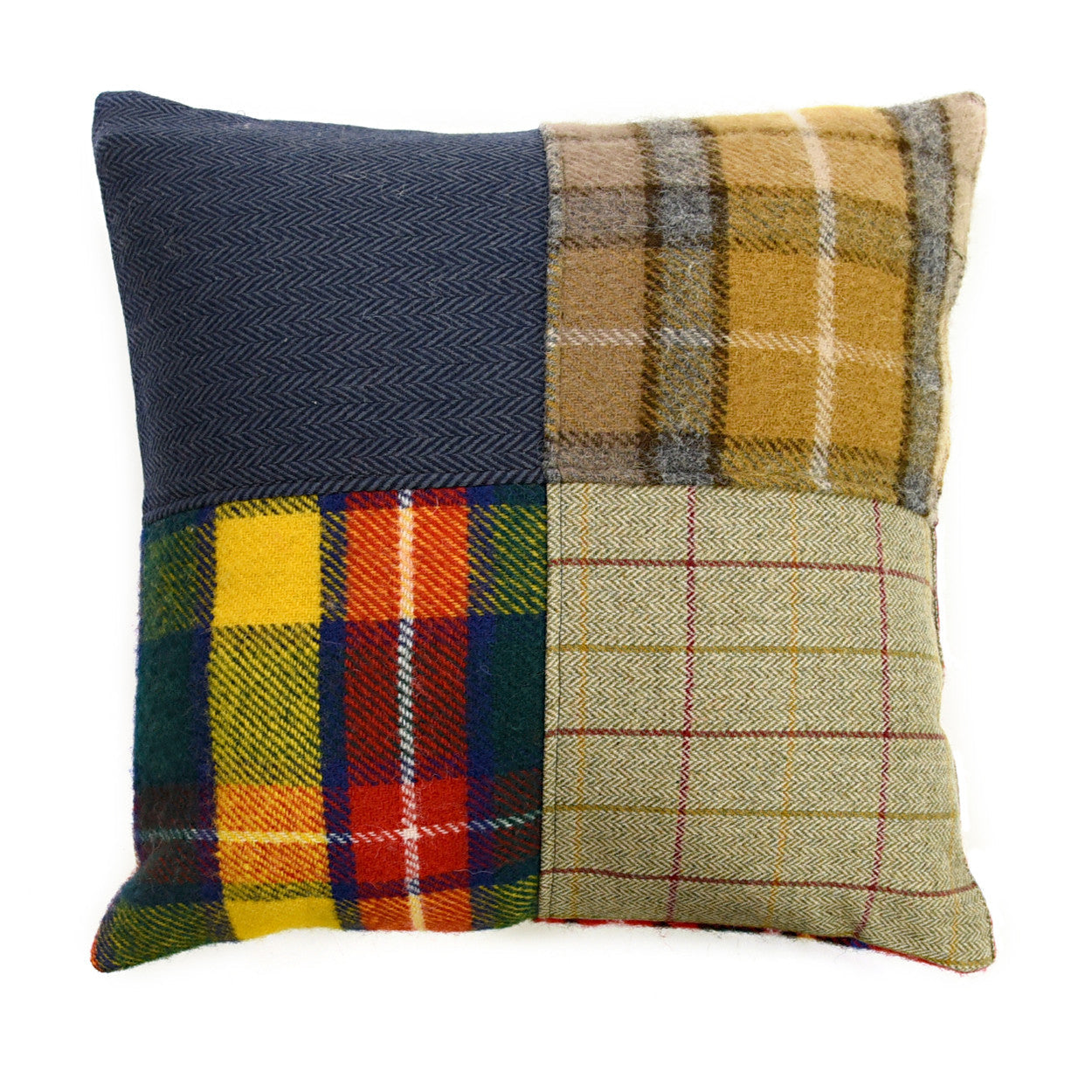 Small Tartan & Tweed Wool Cushion - The Nancy Smillie Shop - Art, Jewellery & Designer Gifts Glasgow