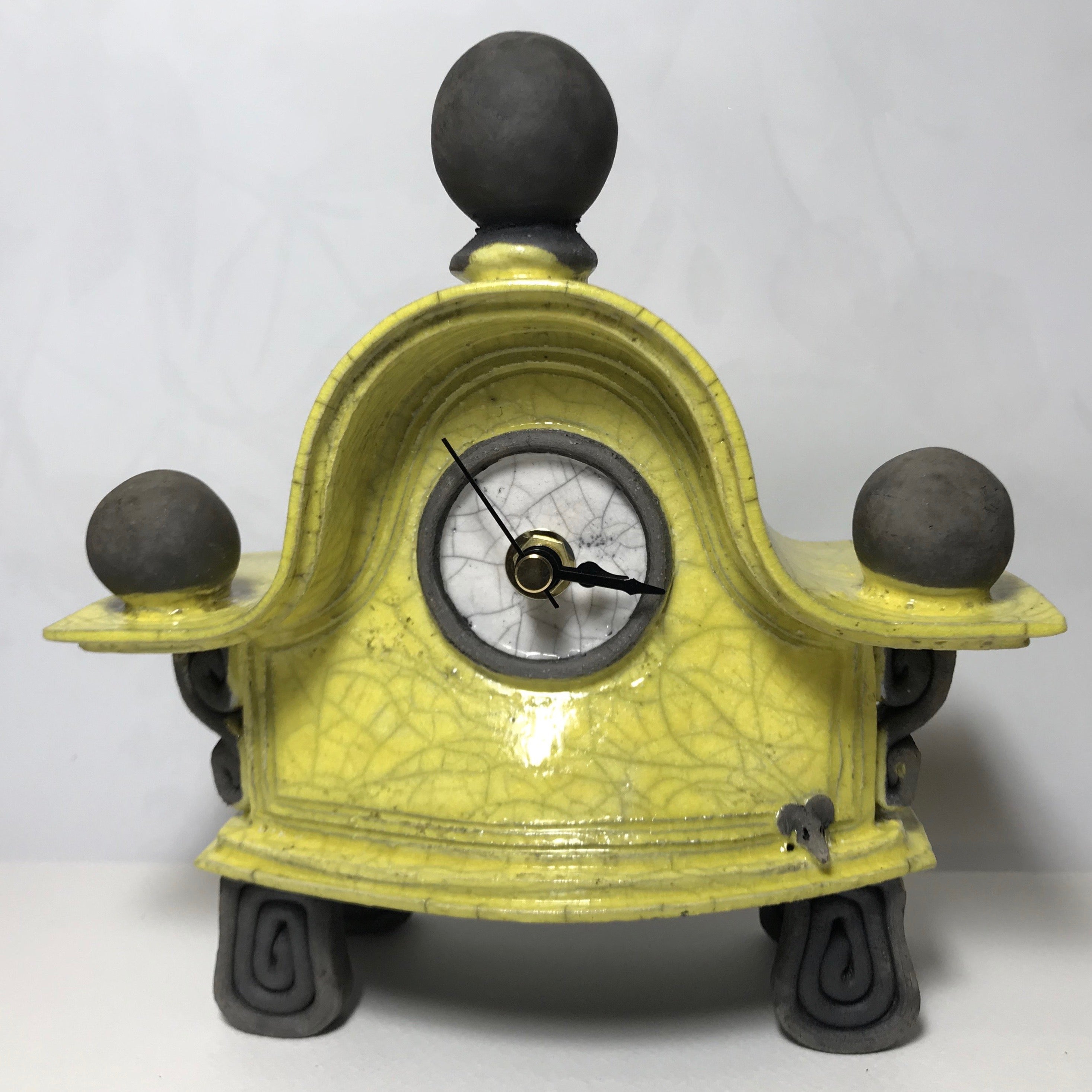 Small Yellow Clock - The Nancy Smillie Shop - Art, Jewellery & Designer Gifts Glasgow