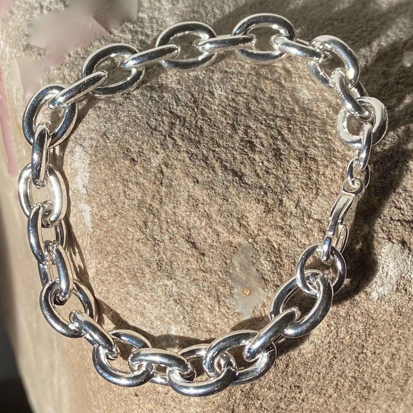 Solid Silver Link Bracelet - The Nancy Smillie Shop - Art, Jewellery & Designer Gifts Glasgow
