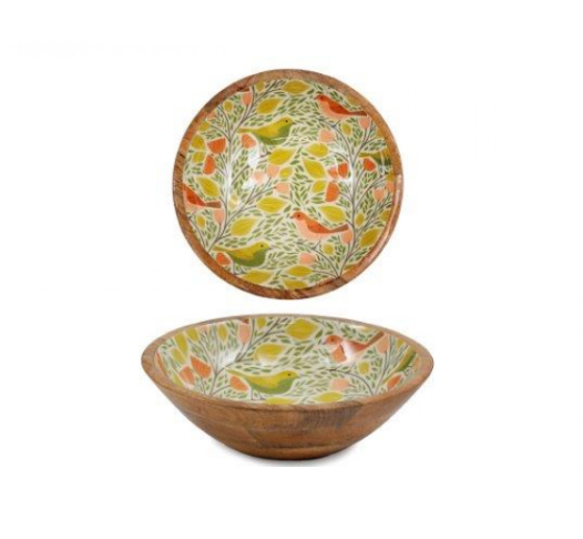 Songbird Enamel Bowl 25cm