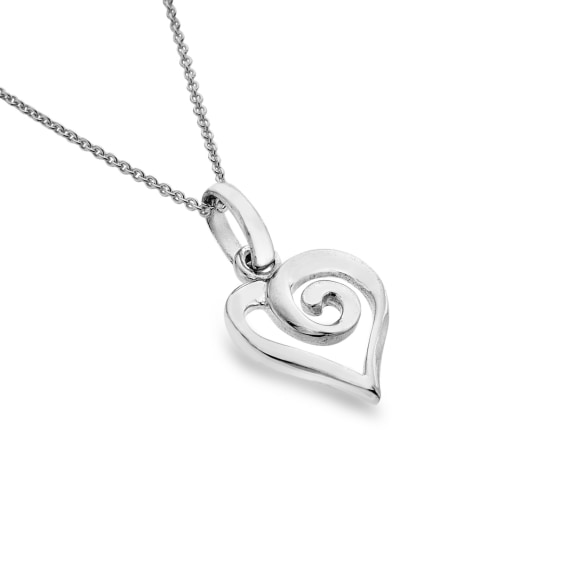 Spiral Heart Pendant - The Nancy Smillie Shop - Art, Jewellery & Designer Gifts Glasgow