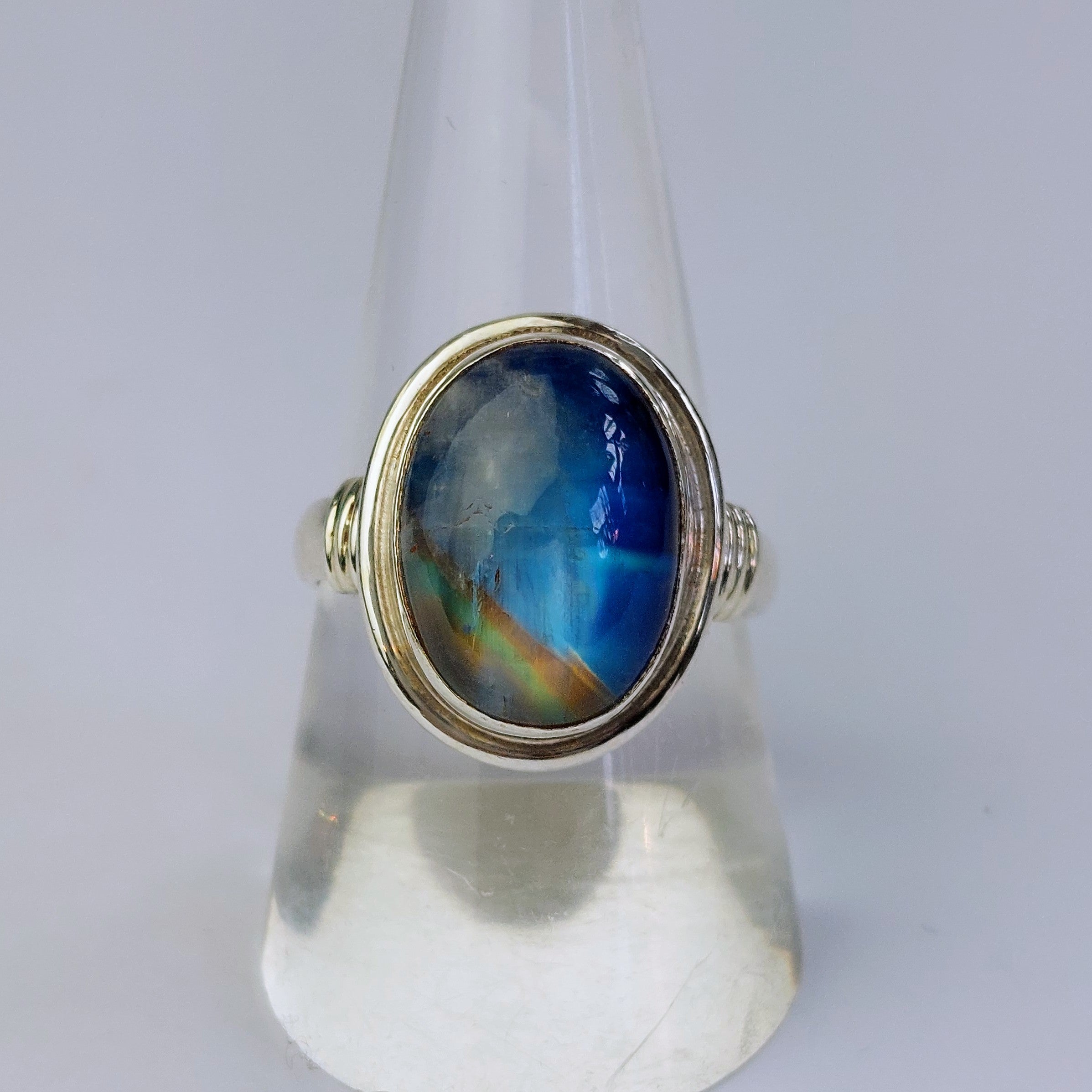 Rainbow Moonstone Ring - The Nancy Smillie Shop - Art, Jewellery & Designer Gifts Glasgow