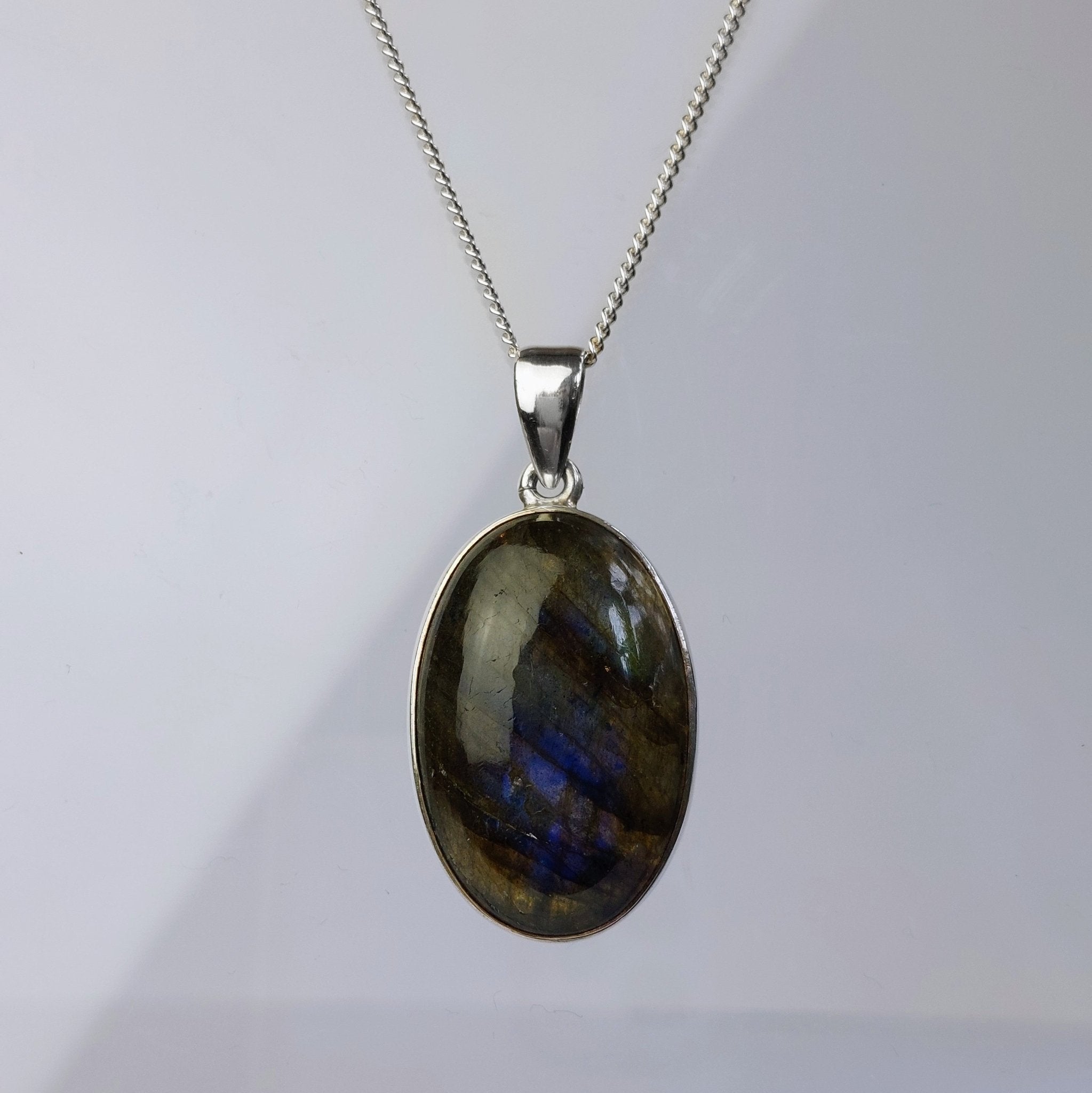 Stunning Large Labradorite Pendant - The Nancy Smillie Shop - Art, Jewellery & Designer Gifts Glasgow