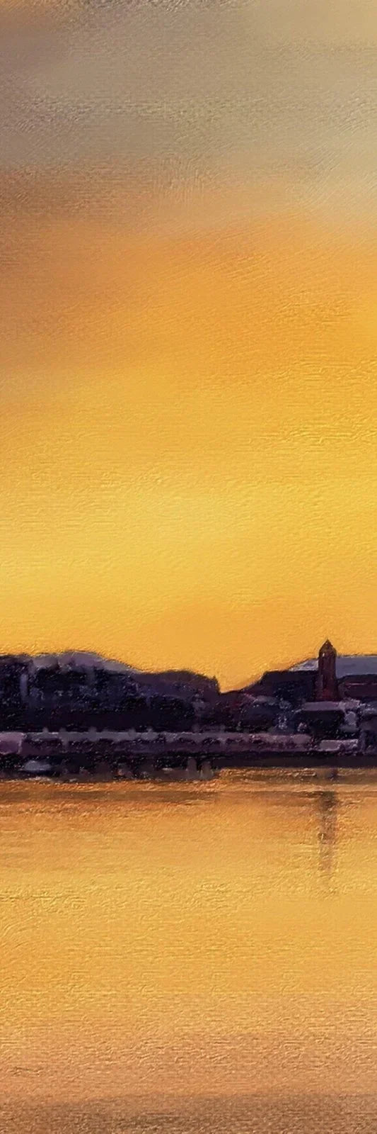 Sunset From Cardwell Bay | Statement Interior Wall Art from Scotland - All Prints