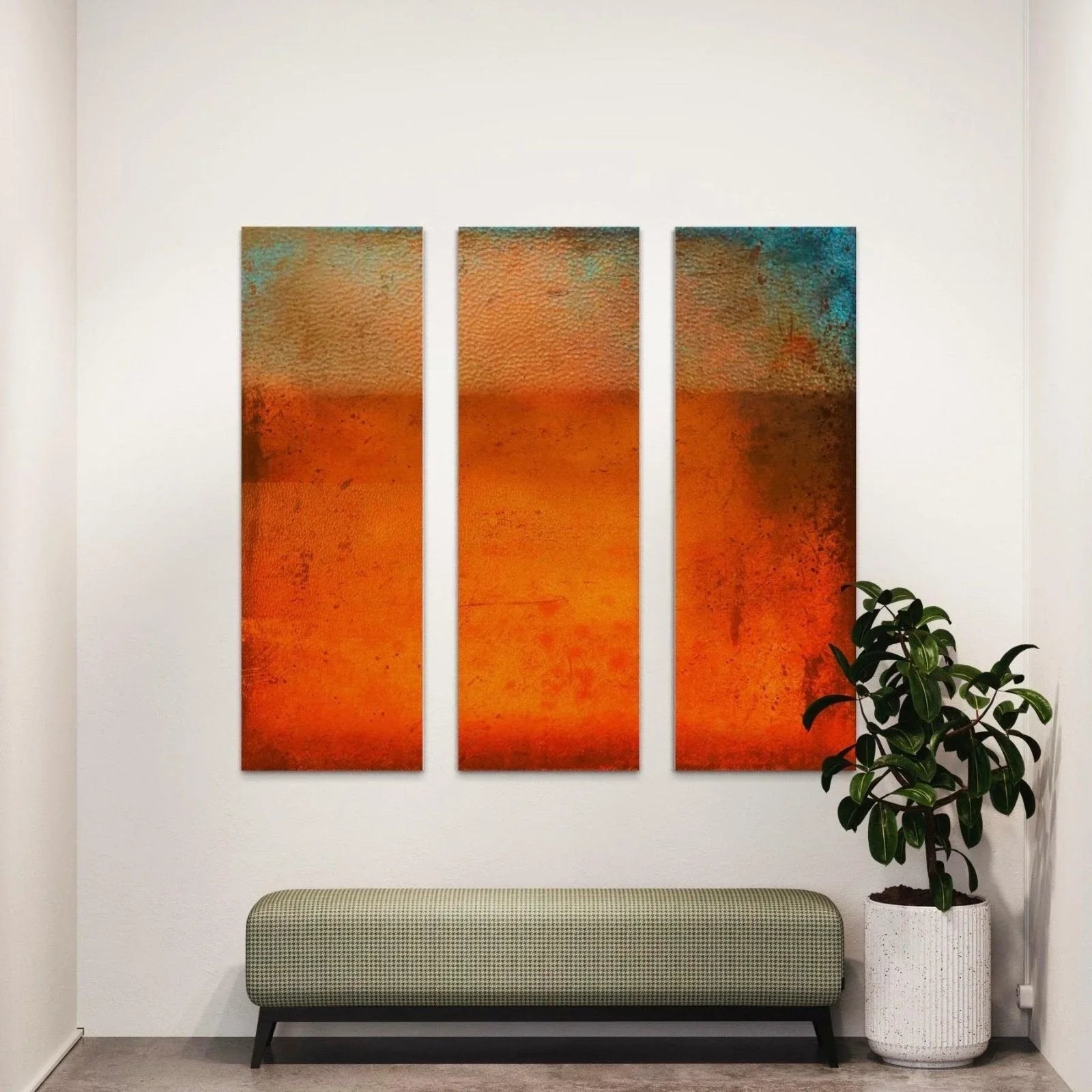 Sunset Horizon Triptych  | Statement Interior Wall Art from Scotland