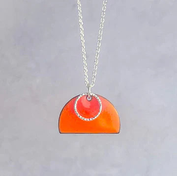 Sunset Orange Tulip Necklace - Jewellery - Scotland