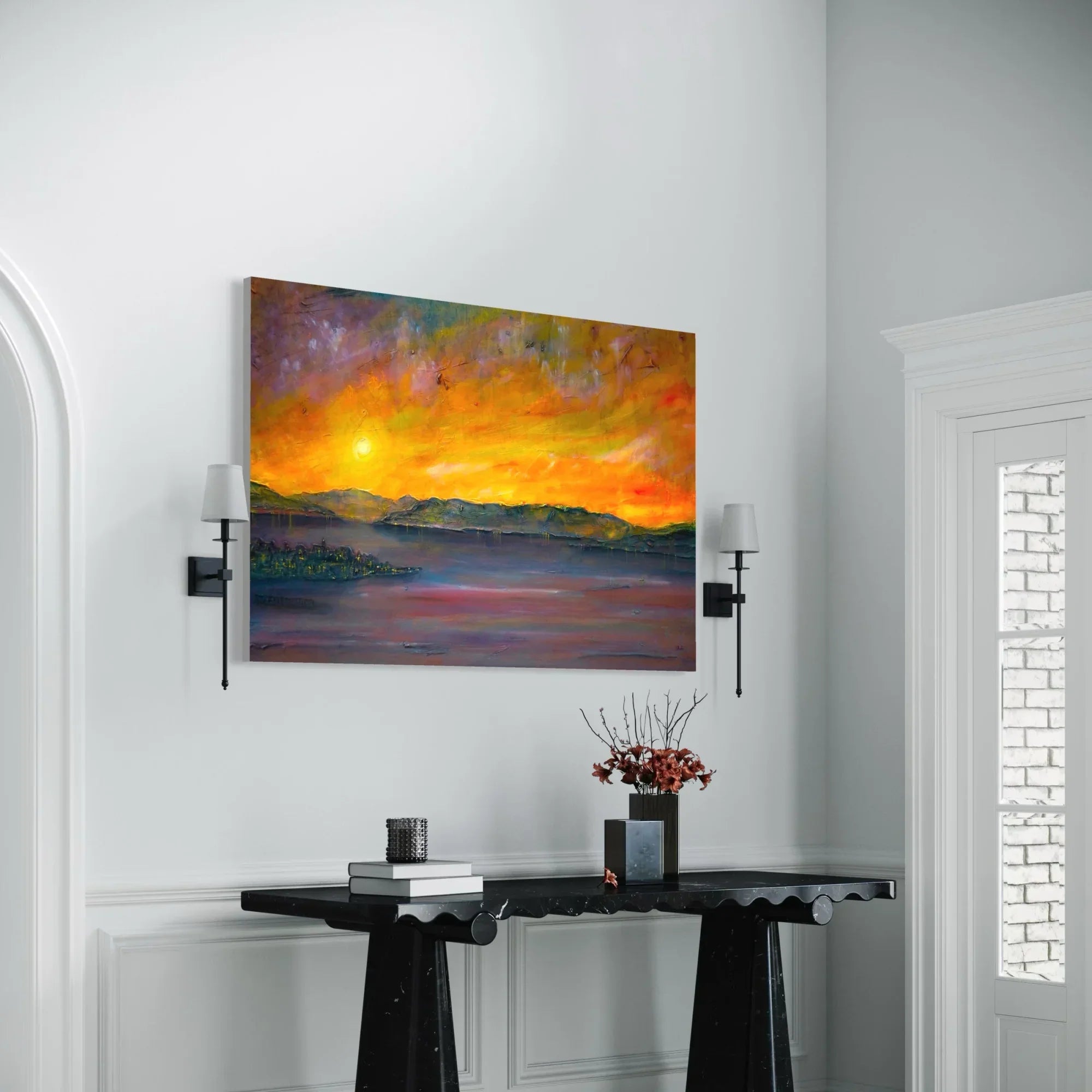 Sunset Over Gourock  | Statement Interior Wall Art from Scotland