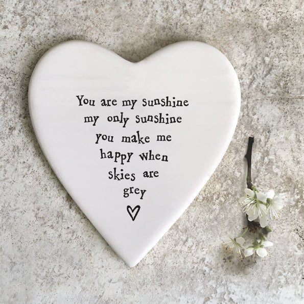 Sunshine Porcelain Coaster - The Nancy Smillie Shop - Art, Jewellery & Designer Gifts Glasgow