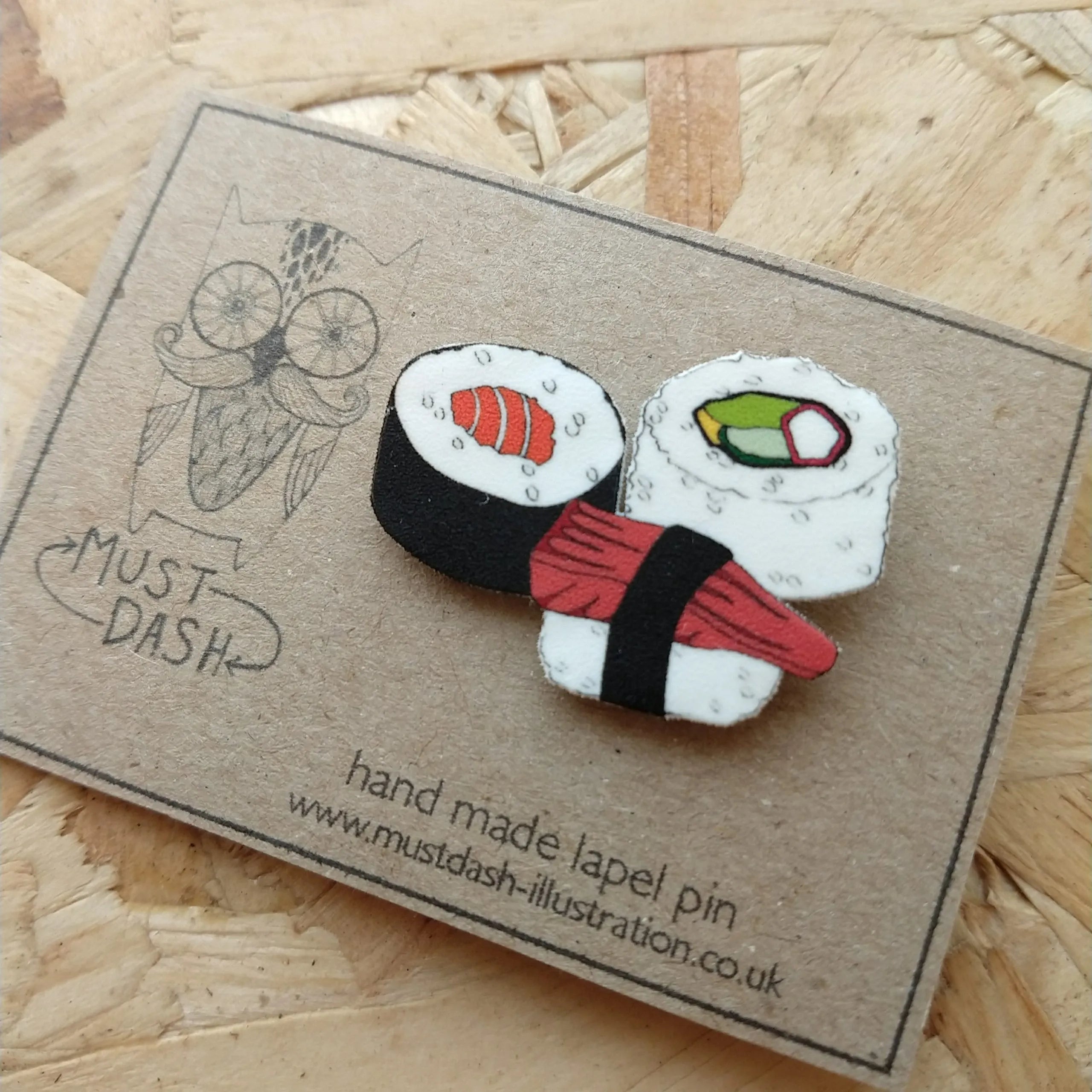 Sushi Pin - The Nancy Smillie Shop - Art, Jewellery & Designer Gifts Glasgow