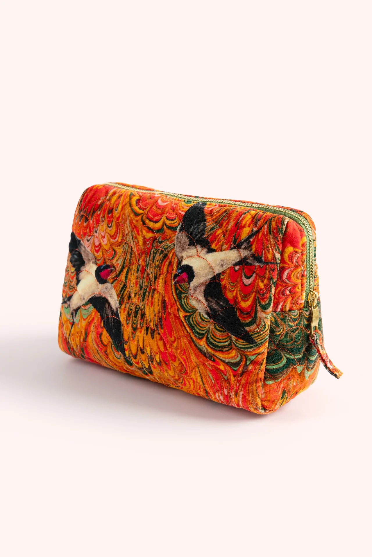 Marbled Swallow Quilted Washbag