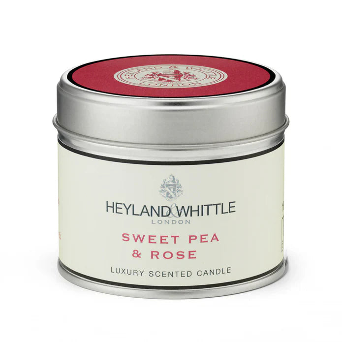 sweetpea and rose classic candle in a tin 180g - Gifts - Scotland