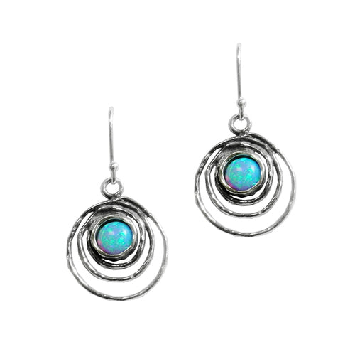 Swirl Opal Earrings - The Nancy Smillie Shop - Art, Jewellery & Designer Gifts Glasgow
