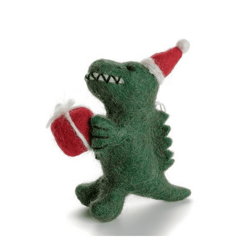 T-Rex with Present - The Nancy Smillie Shop - Art, Jewellery & Designer Gifts Glasgow